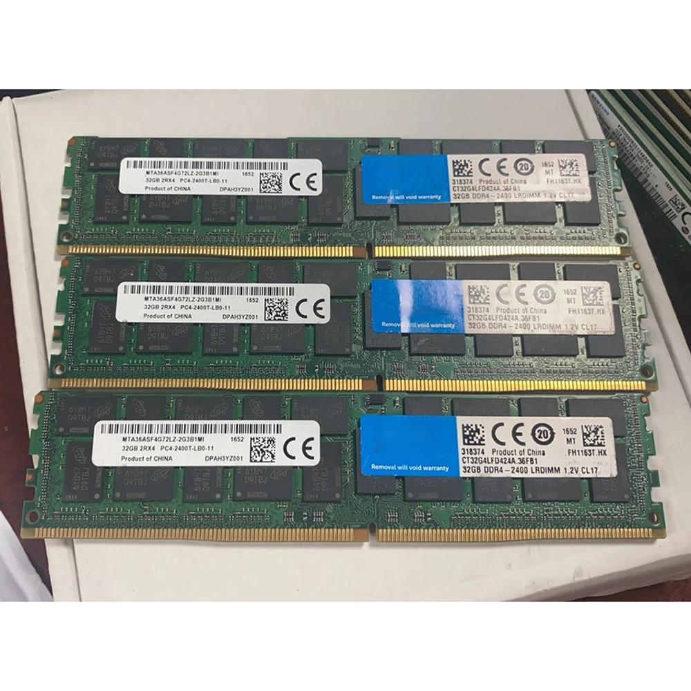 MT RAM MTA36ASF4G72LZ-2G3B1 32GB 32G DDR4 2400 PC4-2400 2RX4 ECC LRDIMM ޸,    Ƽ, 1 